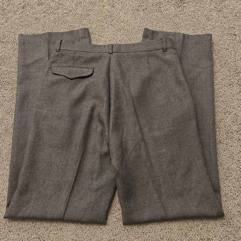 Vintage Angels Flight Tobias Kotzin Mens 32L Brown Dress Slacks Flat Front USA